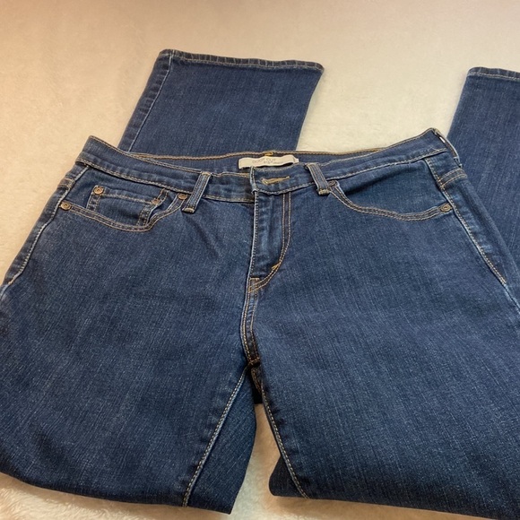 Levi’s 515 Bootcut Jeans 8 Short Dark wash - Picture 2 of 9